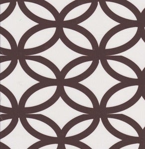 Garden Stool / choc on white Image of Garden Stool / choc on white