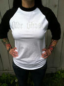 Image of 'olde ghost' logo baseball T-shirt