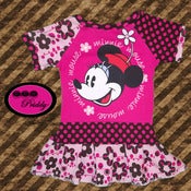 Image of Minnie Mouse Pink Flower Dress - Size 18-24 months