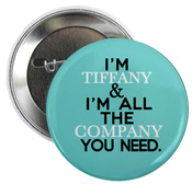 Image of No Company Button - Personalized
