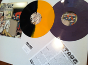 Image of  Hostage "desensitized to violence" on color 12' vinyl with download cards.