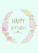 Image of Happy Birthday card