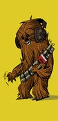 Image of "Chewie Rockin'" mini print