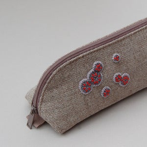 Image of Upcycled pencil case with mould decoration