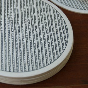 Image of Letterpress Rope Coasters