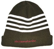Image of 4 STRIPE BEANIE - KHAKI