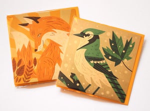 Image of Fox & Bird Greetings Cards
