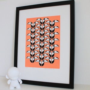 Image of Toucans silkscreen print (more colours...)