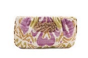 Image of Kate Clutch - Ikat with Lavendar Embellishment