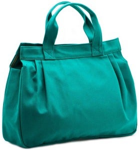 Image of Porter Tote - Emerald Canvas