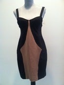 Image of Ali Ro Black/Camel Dress