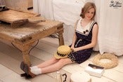 Image of ‘Good Ship Lollipop’ Dress (Navy)