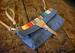 Image of The Ripton Clutch with Detachable Shoulder Strap // Twill, Rainbow Print & Leather Wristlet