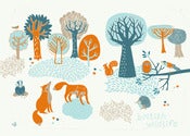 Image of British Wildlife Print Landcsape - Available in 3 sizes