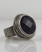 Image of Large Black Onyx Nest Ring