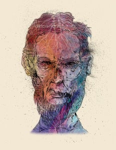 Image of Zombie Lincoln Print