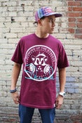 Image of Crest tee | Burgundy 