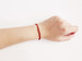 Image of Claret & Gold Handknitted bracelet II