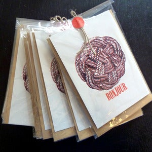 Image of "Bonjour" Card