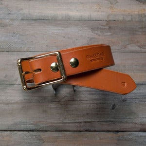Image of The Standard Belt - Tan/Brass