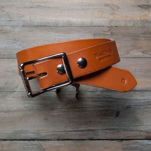 Image of The Standard Belt - Tan/Nickel