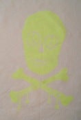 Image of white skull teatowel