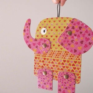 Image of Dante elephant, articulated paper animal