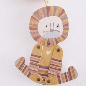Image of Lucas lion, articulated paper animal