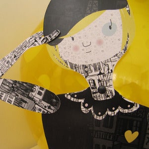 Image of París, articulated paper doll