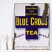 Image of Vintage Enamel Blue Cross Tea Sign