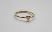 Image of Stacking Ring- Heart Ring - Valentine Jewelry - Love Ring