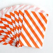 Image of Orange Striped Itty Bitty Bags