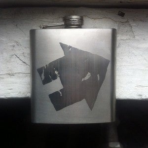 Image of Sideways House Flask *BACK IN STOCK*