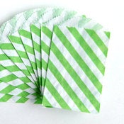 Image of Green Striped Itty Bitty Bags