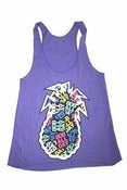 Image of 808ALLDAY WOMENS PURPLE PINEAPPLE TANK