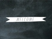 Image of welcome ribbon