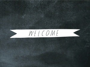 Image of welcome ribbon
