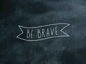 Image of be brave ribbon