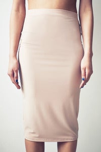 Image of Jersey Column Skirt - Lining