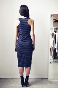 Image of Striped Racerback Tank Dress