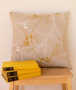 Image of Flowering Gum Cushion Cover - 45cm x 45cm in Mustard