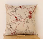 Image of Flowering Gum Cushion Cover - 45cm x 45cm in Grey/Red Brown