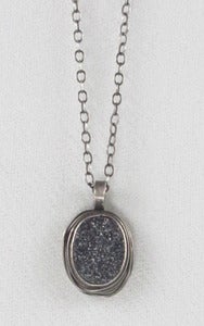 Image of Black Knight Drusy Small Nest Necklace