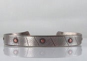 Image of Men's Mixed metal Multi Rivet Cuff