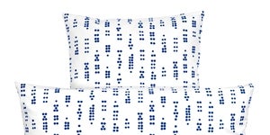 Image of Quilt Set in Dot Blue by RosenbergCph