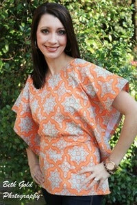 Image of Miss Mod Top Women's sewing pattern