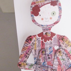 Image of Porteña, articulated paper doll