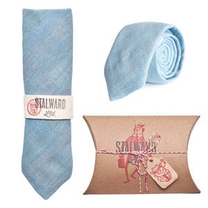 Image of Slub Blue Cotton