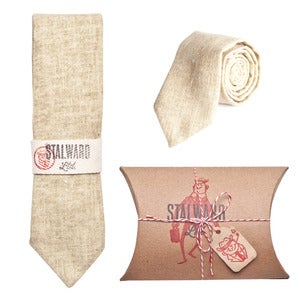 Image of Beige Heavy Linen