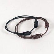 Image of Round Leather Bracelet - Twin Pack